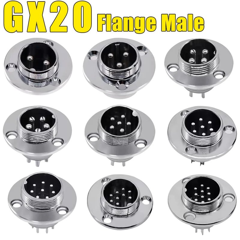 GX20 Flange Male