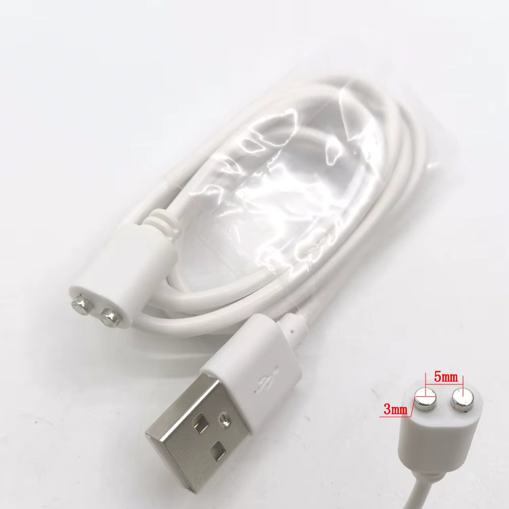 2pin Magnetic Charging Cable center spacing5 to 10mm Magnet Suctio USB Power charge connector for Beauty instrument Smart device