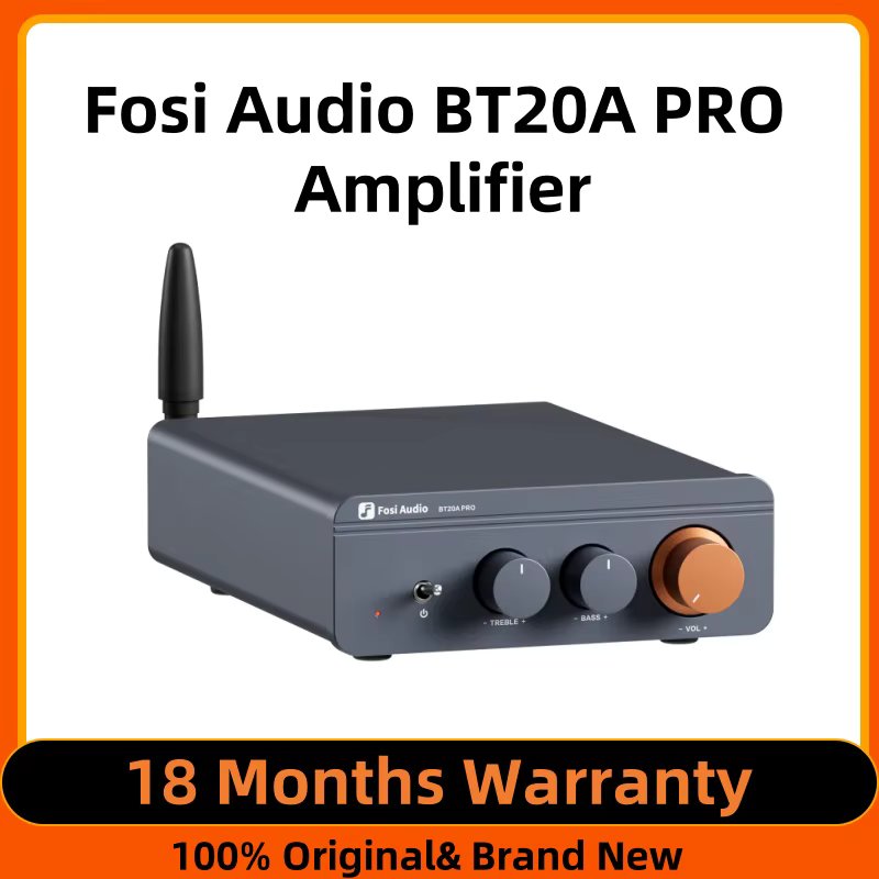 Fosi Audio BT20A Pro TPA3255 Bluetooth Sound Power Amplifier 300W x2 Mini HiFi Stereo Class D Amp Bass Treble For Home Theater