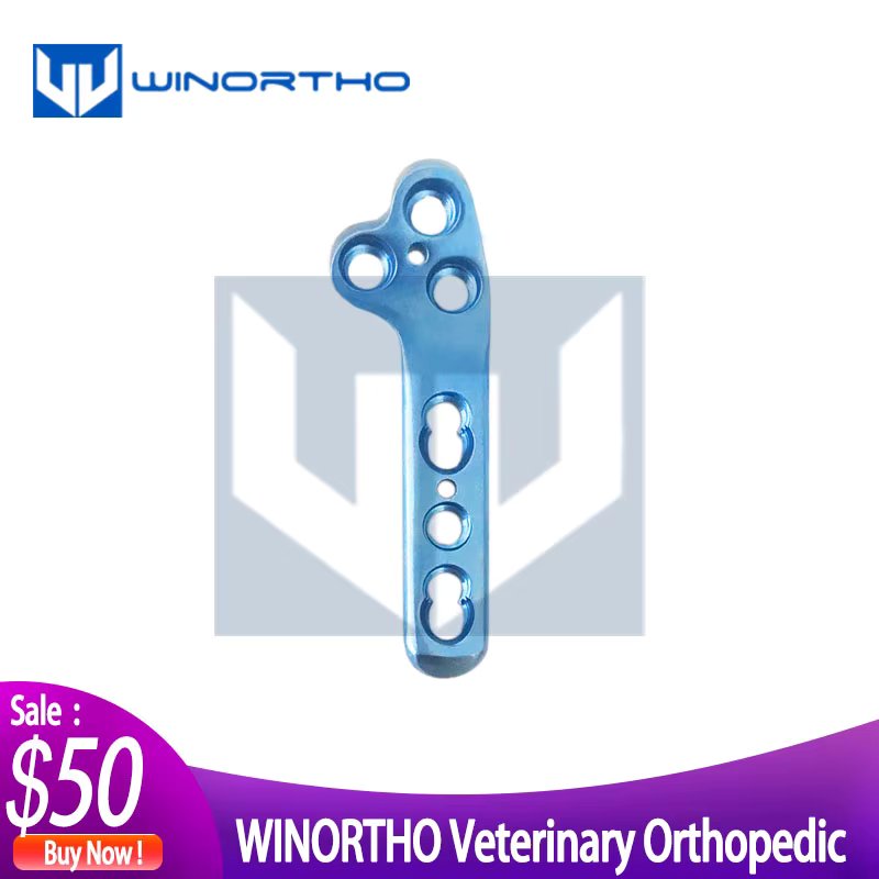 TPLO locking bone plate AO veterinary orthopedic instruments  pet animal surgical  winortho kyon cortex screws