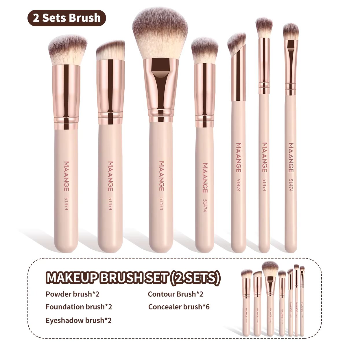 2 Sets Apricot