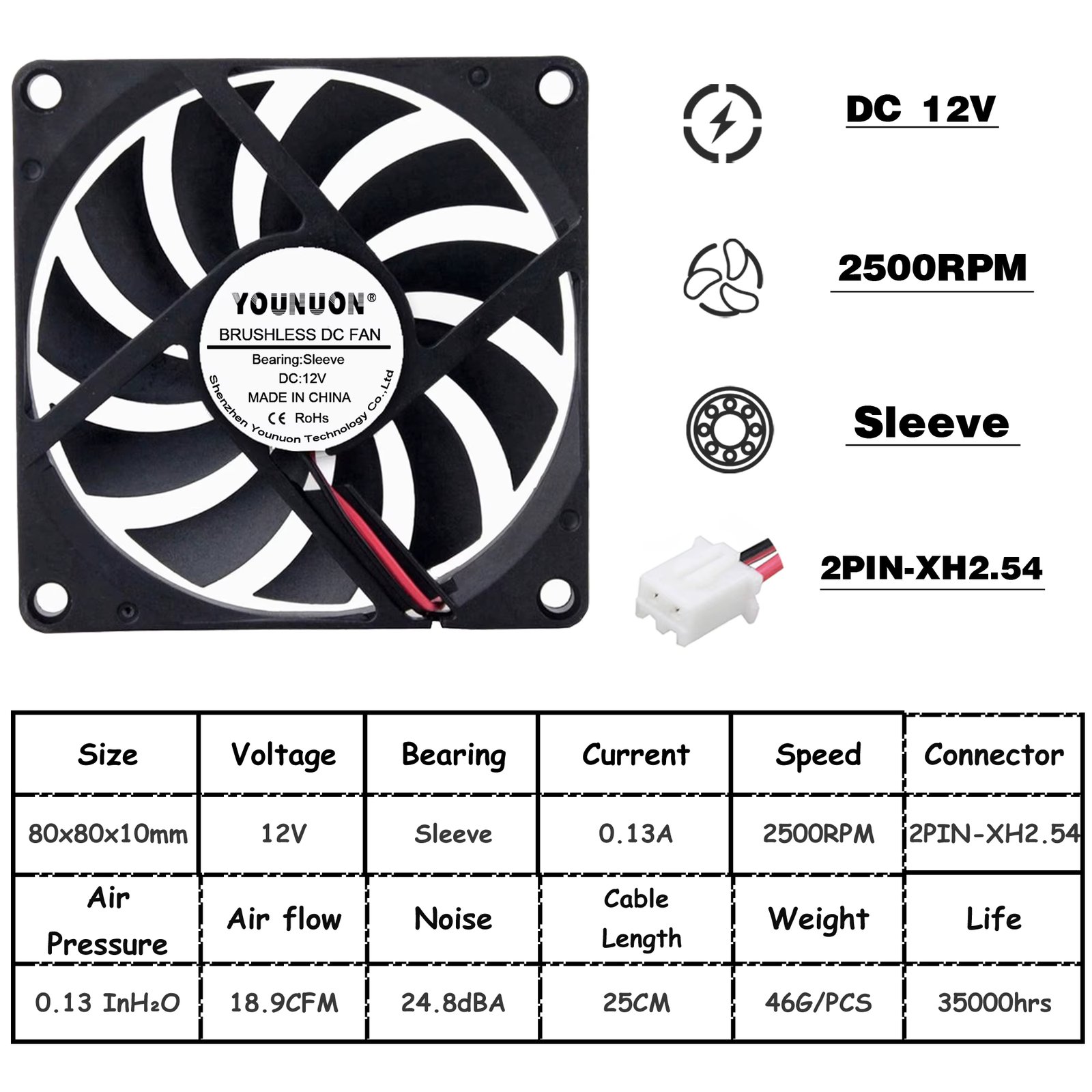 12v Oil XH2.54