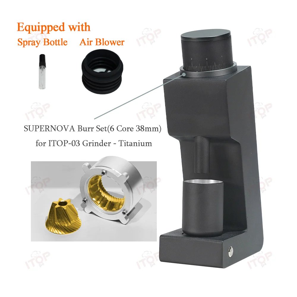 ITOP 03 Electric Coffee Grinder Seven-core 48mm Burr Household Coffee Bean Grinder VS3 Coffee Miller Grinder Espresso 110V 220V