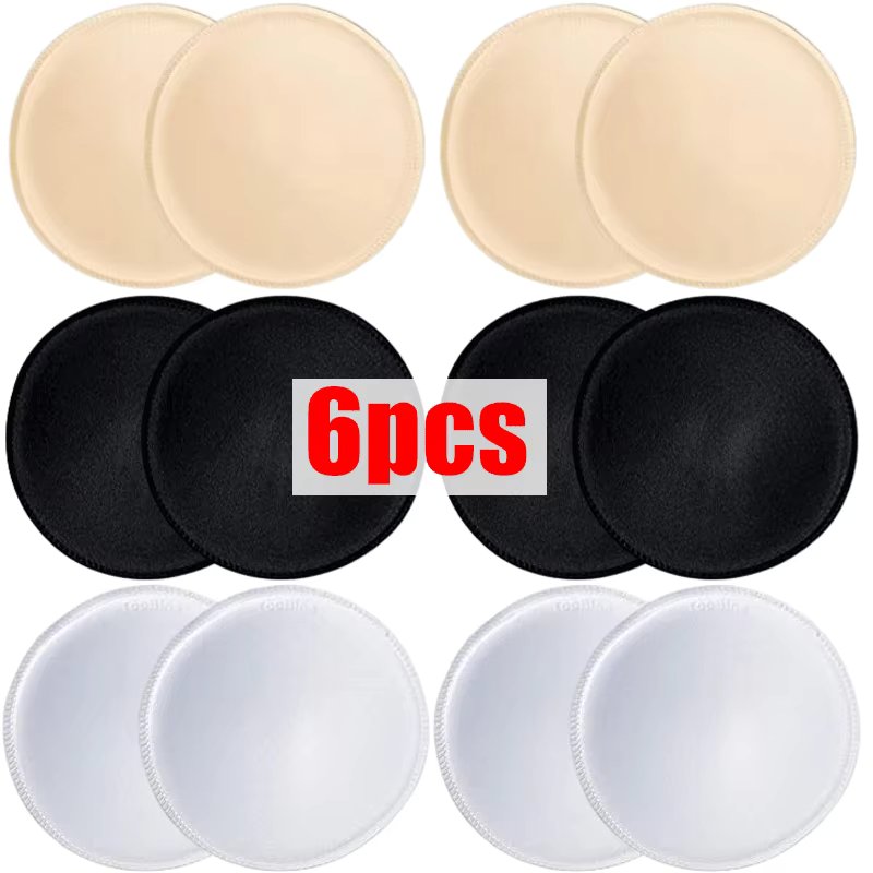 2/6PCS Soft Bra Pads Inserts Removable Bra Pad for Women Breast Push Up Enhancer Bra Pad Sports Bras Cups Insert Bikini Swimsuit