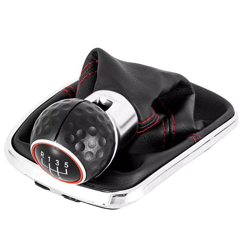 New Car 5/6 Speed 12mm Gear Shift Knob Lever Shifter Gaiter Boot for Volkswagen VW Golf Bora Jetta GTi MK4 Interior Accessories