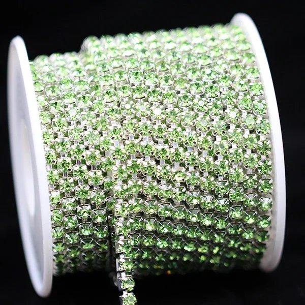 silver base lt green