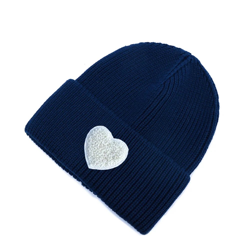 navy cream heart