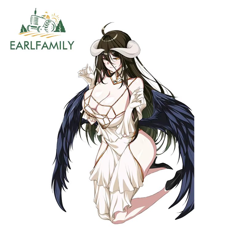 EARLFAMILY 13cm X 8cm for Evening Dress Sexy Albedo Car Stickers Cartoon Fashionable Decals Scratch-Proof Car Styling Caravan