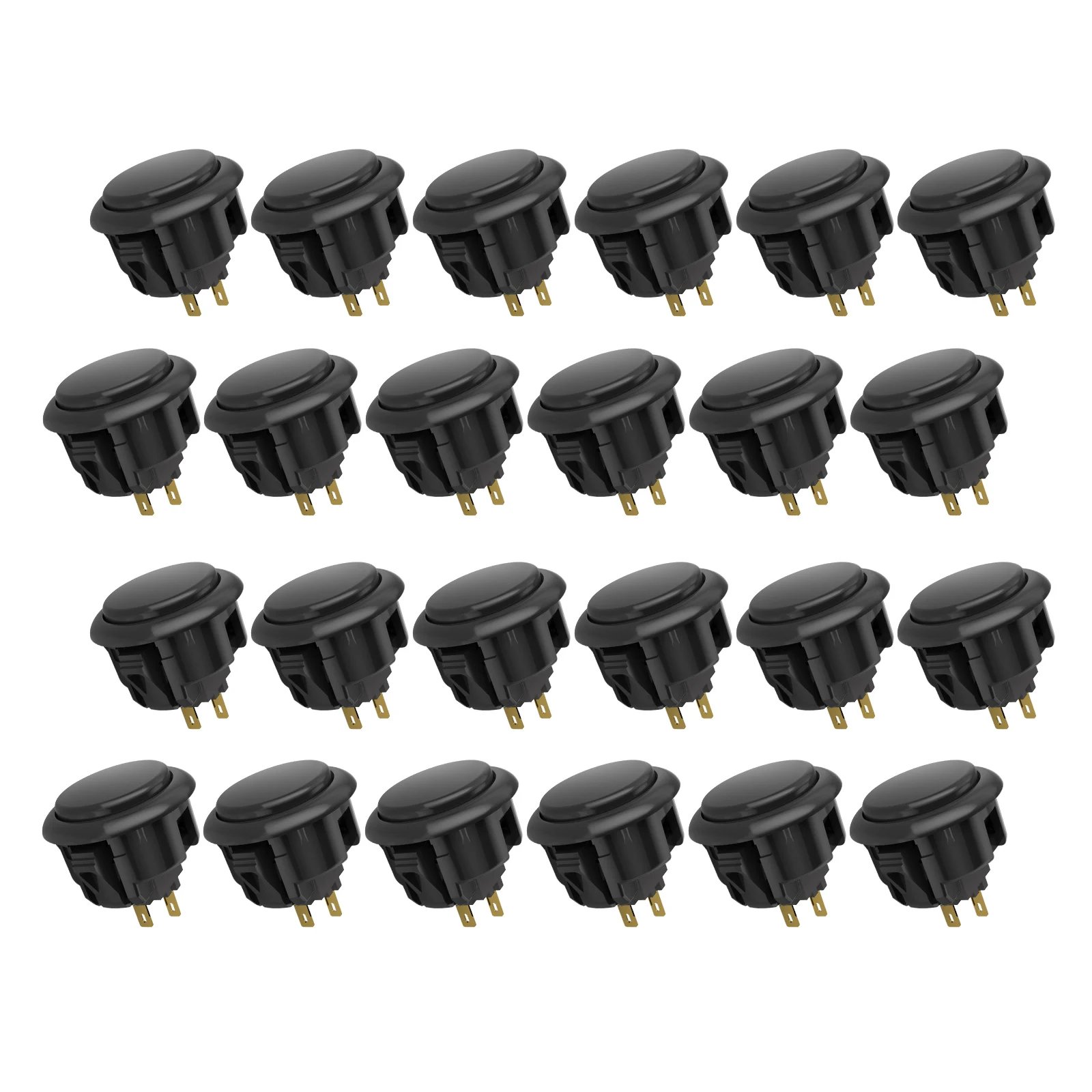 30mm Black 24 Pcs