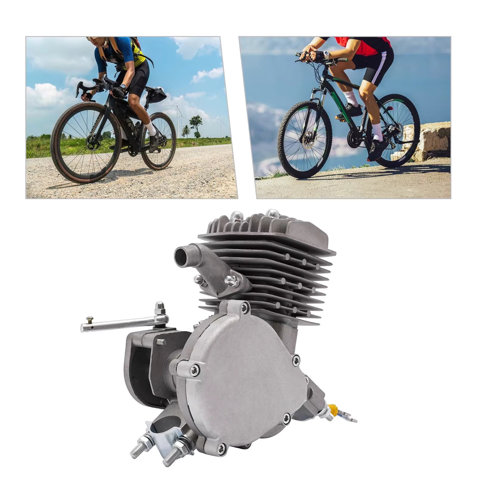 2-Stroke 80cc 1.65 HP 1.85kw Bike Bicycle Motorized Petrol Gas Motor Engine 5500rpm