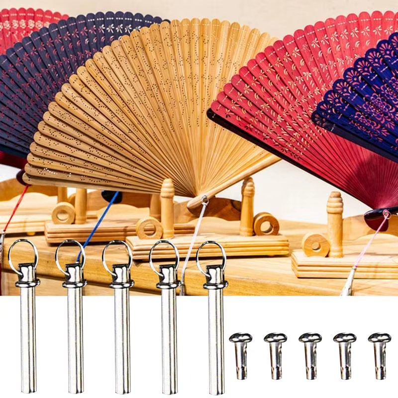 Folding Fan Rivet And Nut Copper Fans Shaft Fasteners Replacement Folding Fan Shaft Rivets Nuts High Strength Fastener Nails