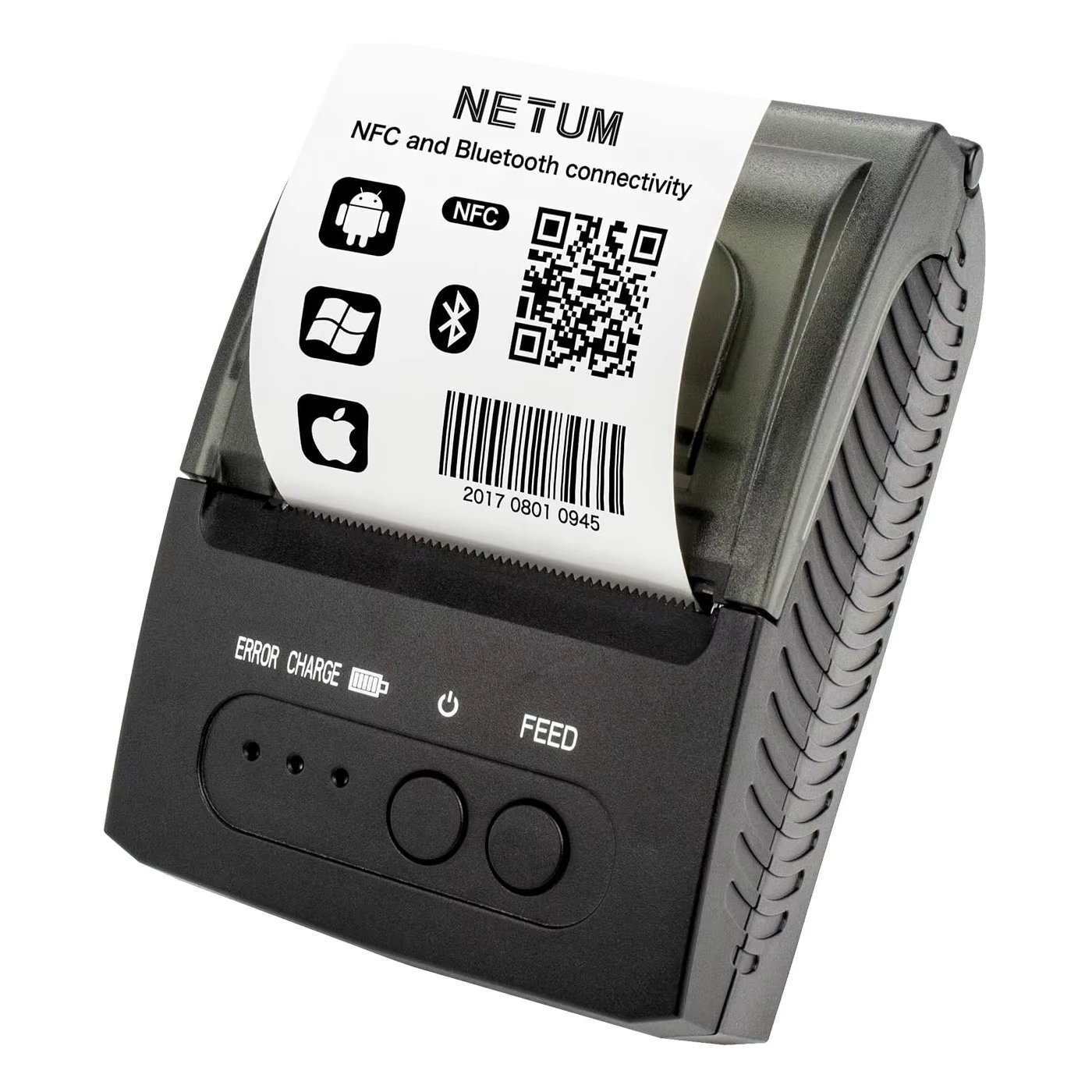 NETUM 1809 Mini Portable 58mm Bluetooth Thermal Receipt Printer Support Android /IOS USB Thermal Printer for POS System