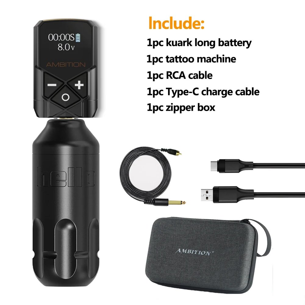 Black long battery