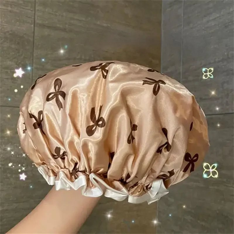 Adjust Solid Satin Bonnet Hair Styling Cap Long Hair Care Women Night Sleep Hat Silk Head Wrap Shower Cap Hair Styling Tool
