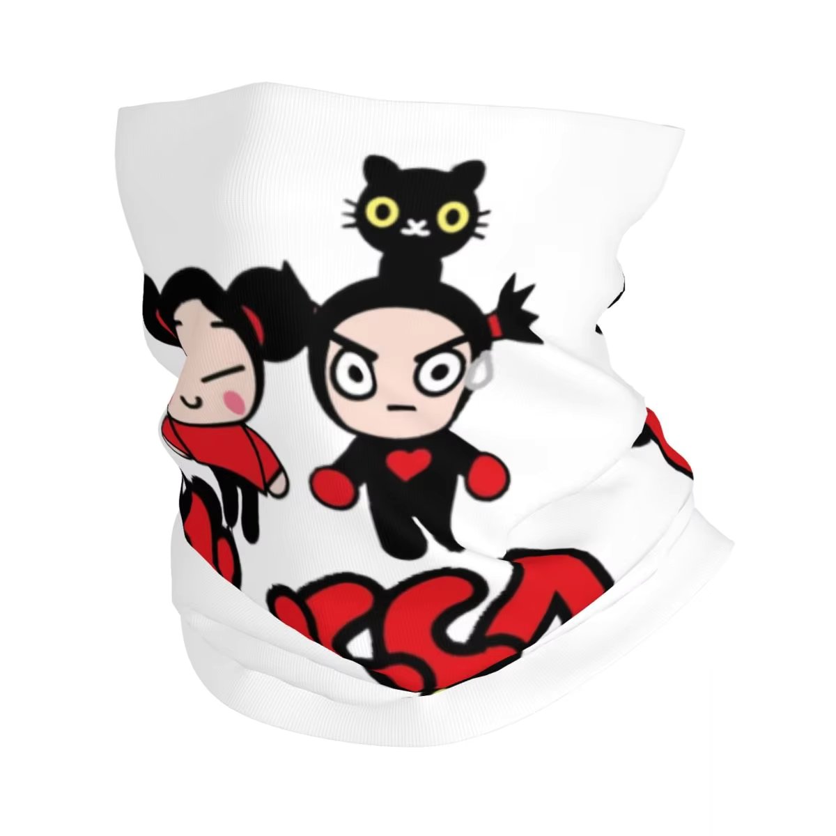 Pucca And Garu Bandana Neck Gaiter Printed Wrap Scarf Warm FaceMask Hiking Fishing For Men Women Adult Winter