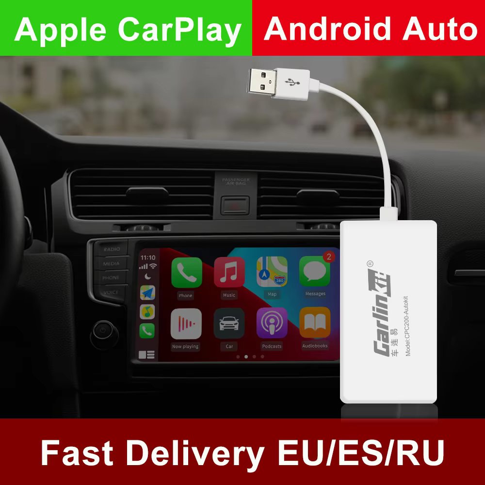 CarlinKit Wireless CarPlay Dongle Android Auto for Android Car Radio AirPlay Music USB Smart Mirror Link Need Install Autokit