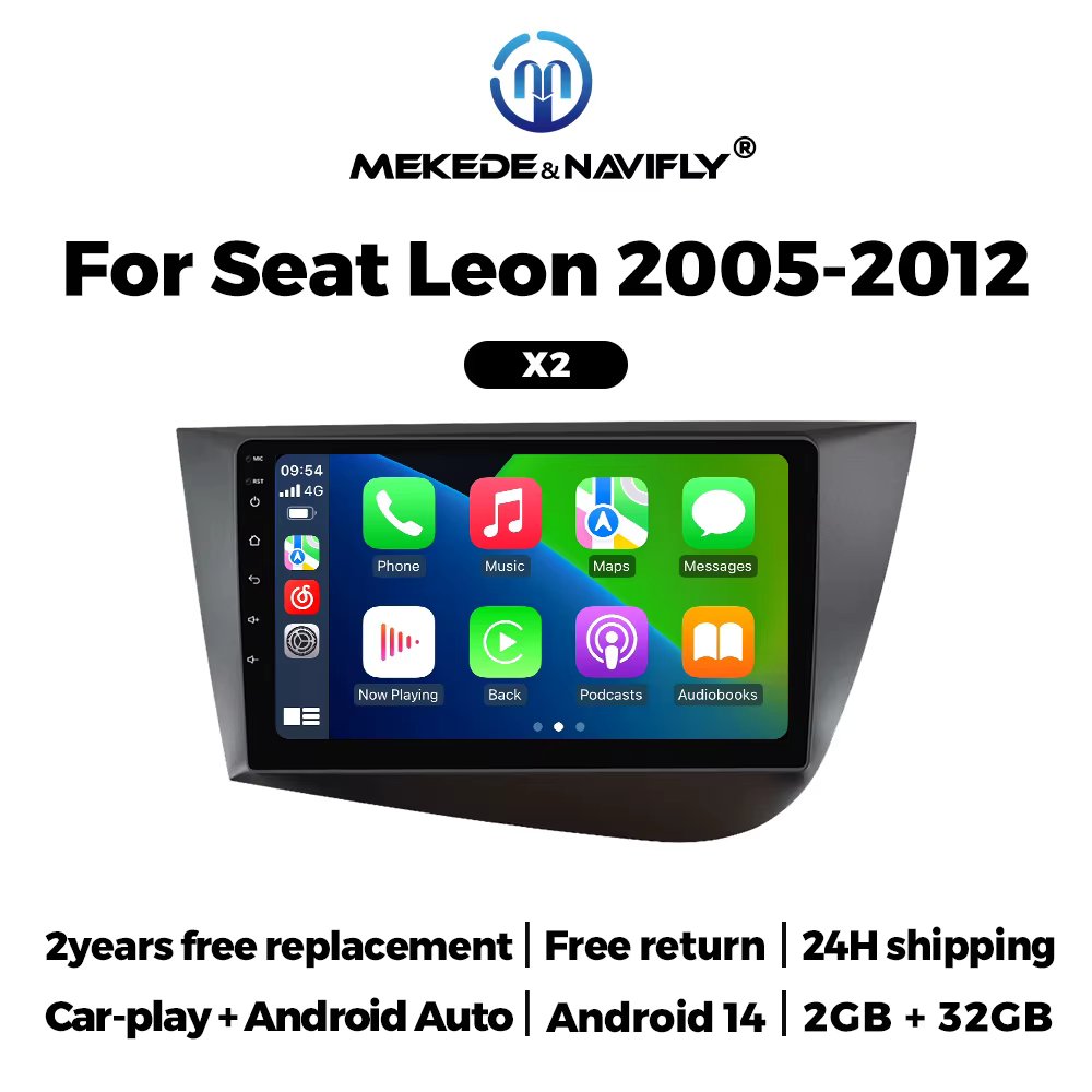MEKEDE Car Radio Carplay GPS MP5 Player For Seat Leon 2 MK2 2005-2012 Car Stereo DVD Multimedia Player car intelligent systems
