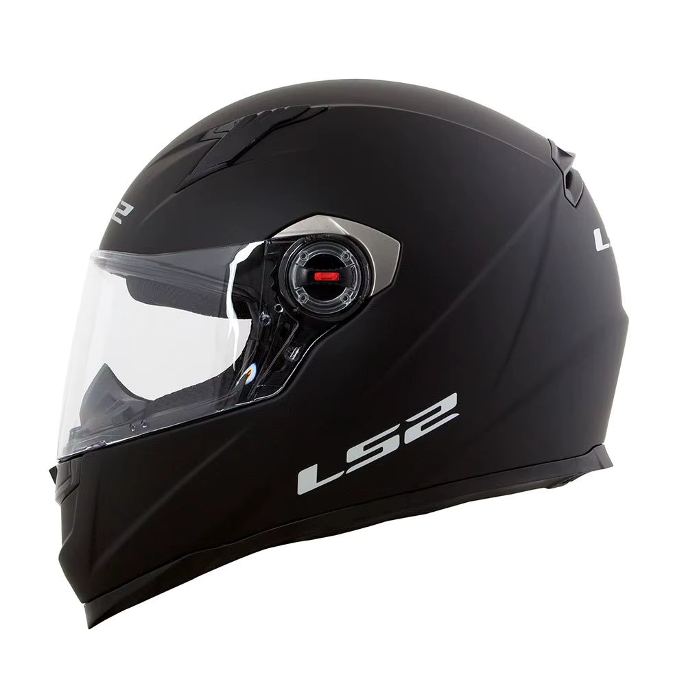 Helmet Ls2 Ff358 Monocolor Matte Black Motorcycle Matte