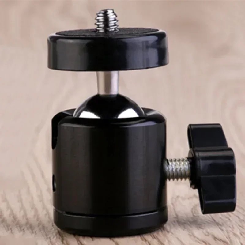 Universal Head Semi-Metal Mini Bracket Swivel Ball° Rotate Head Mount For DSLR Cameras Photography Devices Tripod