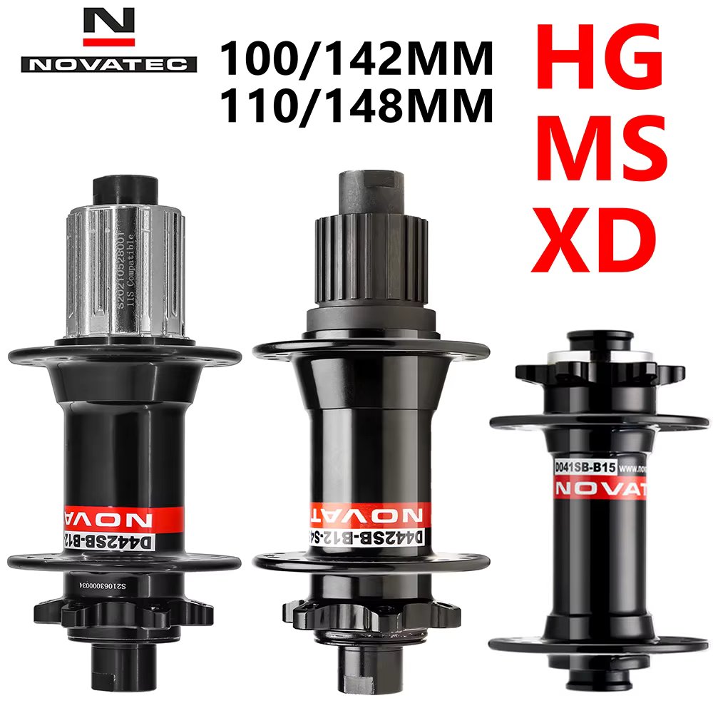 Novatec D442SB-B12 Boost 110-148mm x 12mm Thru Axle 142x12mm 32-hole 6-bolt Rear XD Micro Spline hub