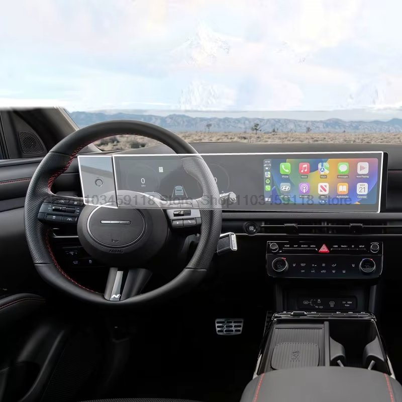 TPU protective film For Hyundai Tucson 2024  2025 12.3INCH Car Infotainment Radio GPS Navigation Displayscreen anti-scratch