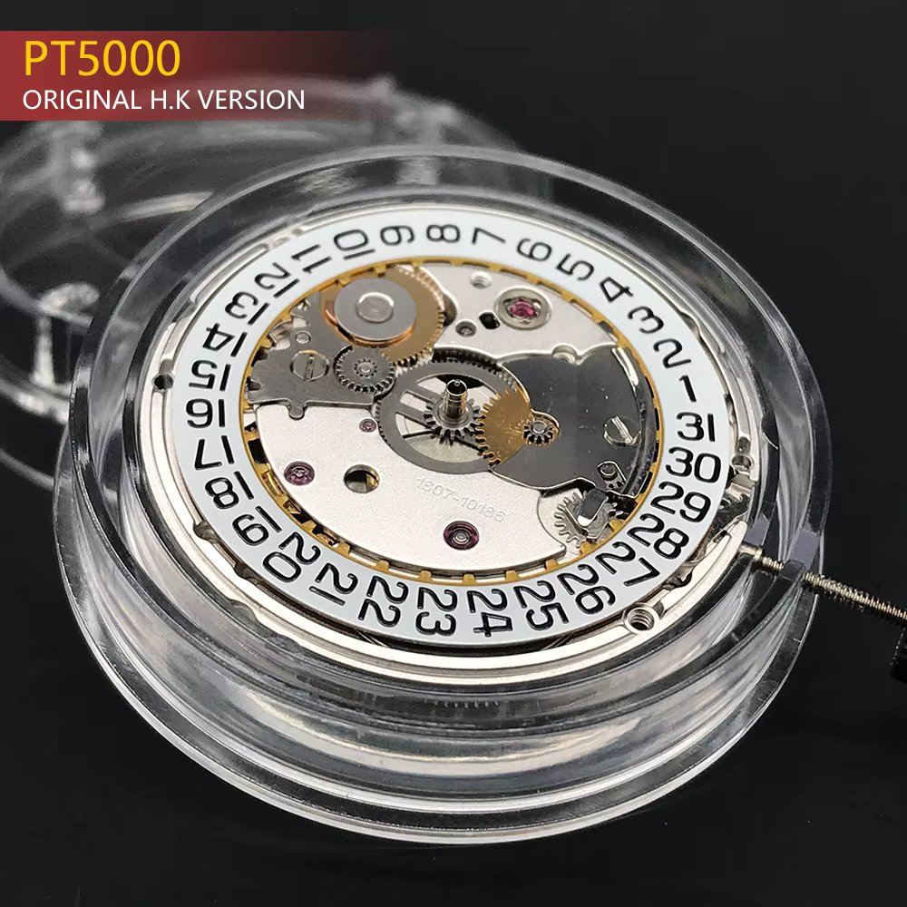 Genuine H.K PT5000 Automatic Mechanical Movement Gold/Silver Version Top Clone 2824-2 High Accuracy 25 Jewels