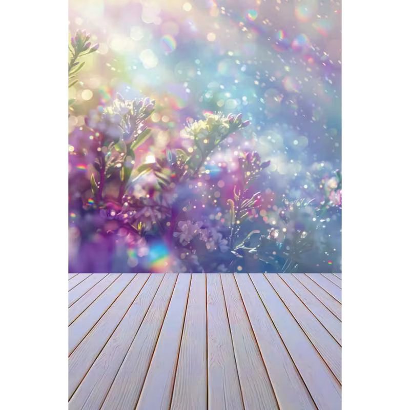 MOON.QG Flower Grass Brick Shimmer Wall Backdrop Birthday Portrait Newborn Photography Background Product Photo Studio Supplies