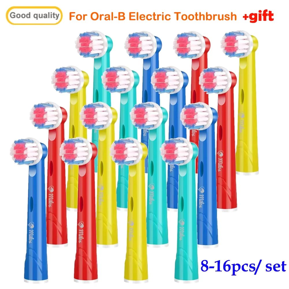 Replacement Brush Head For Oral B Toothbrush Pack of 8/16pcs Extra Soft Bristles Fits for Electric Braun Sensitive Brush Heads
