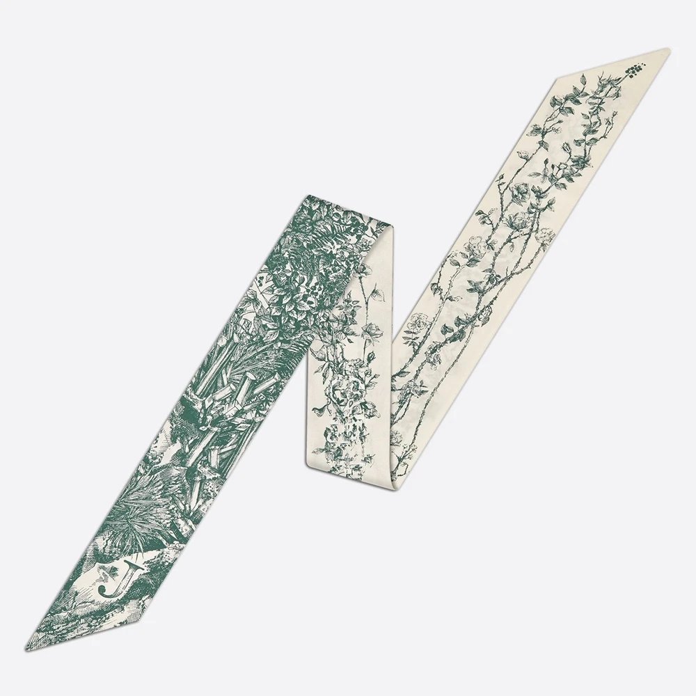 26 Letters Tarot Constellation Luxury Bag Scarf Brand Twill Silk Scarves Women New Design Hijab Neckerchief Hair Scarf Headbands