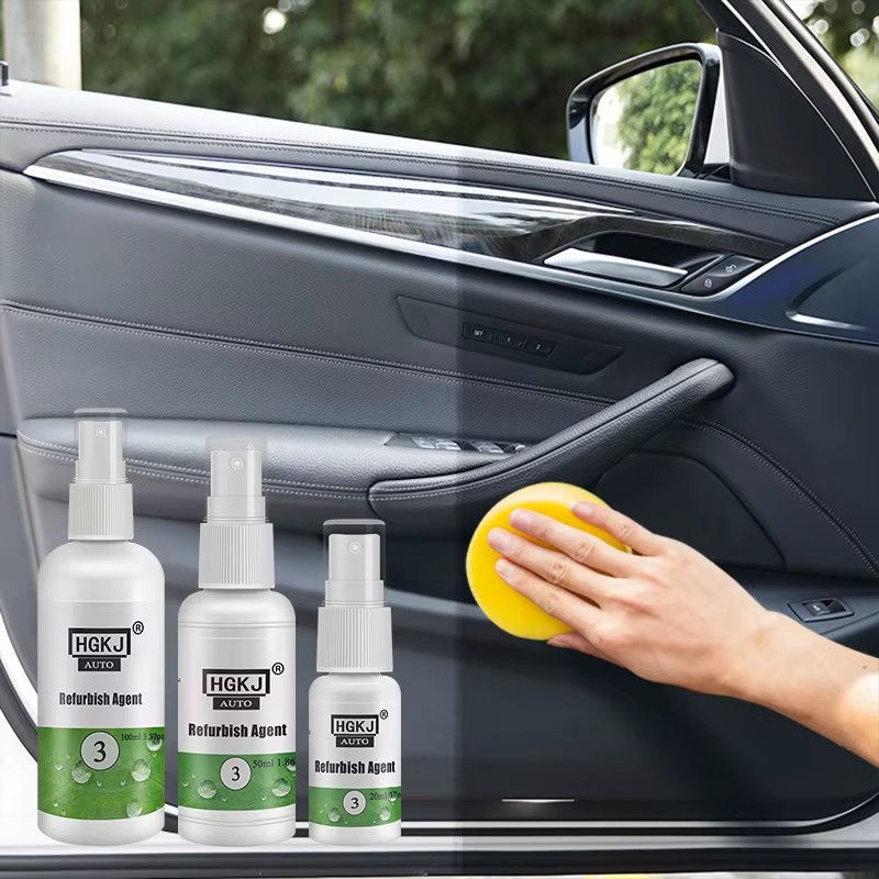Plastic Renovator For Car Interior Conditioner Delay Oxidation Seat Leather Liquid Wax Restore Detailing Cleaner Spray HGKJ 3