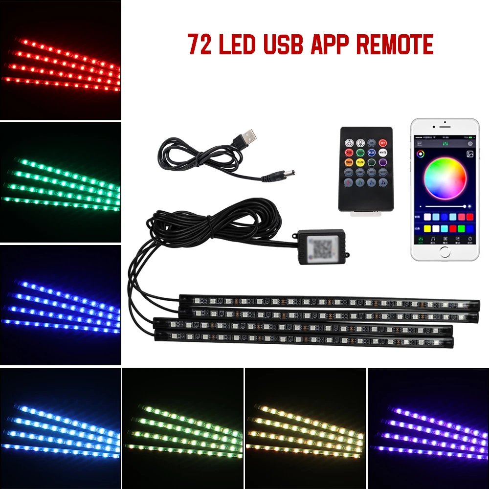 72LED APP Remote USB
