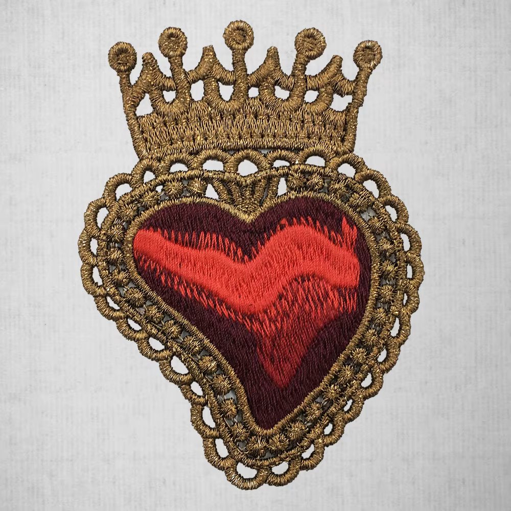 Crown Cute Embroidery LOVE Heart  Applique Badges Sew on Patch for Clothes Dress Handbag Hatsweater DIY Sewing Accessories