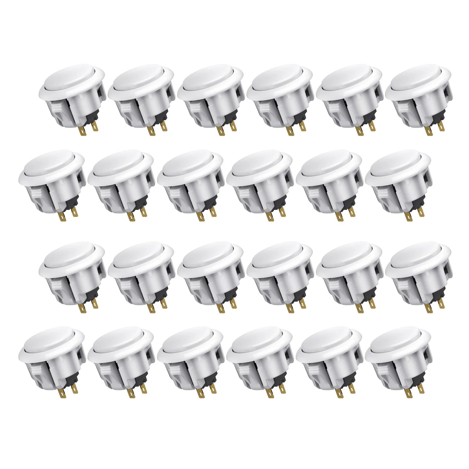 30mm White 24 Pcs