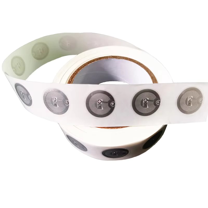 100pcs 25mm NFC 1K s50 F08 Tag Stickers Wet Inlay 13.56Mhz ISO14443A RFID Label Smart Keytag Card