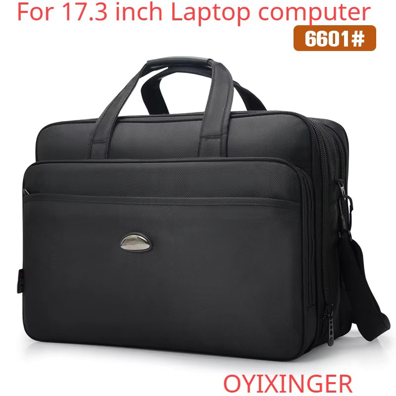 Large Capacity Laptop Bag For HP DELL 17.3 Inch Men Laptop Briefcase Notebook Computer Handbag High Quality Black Male Handbags