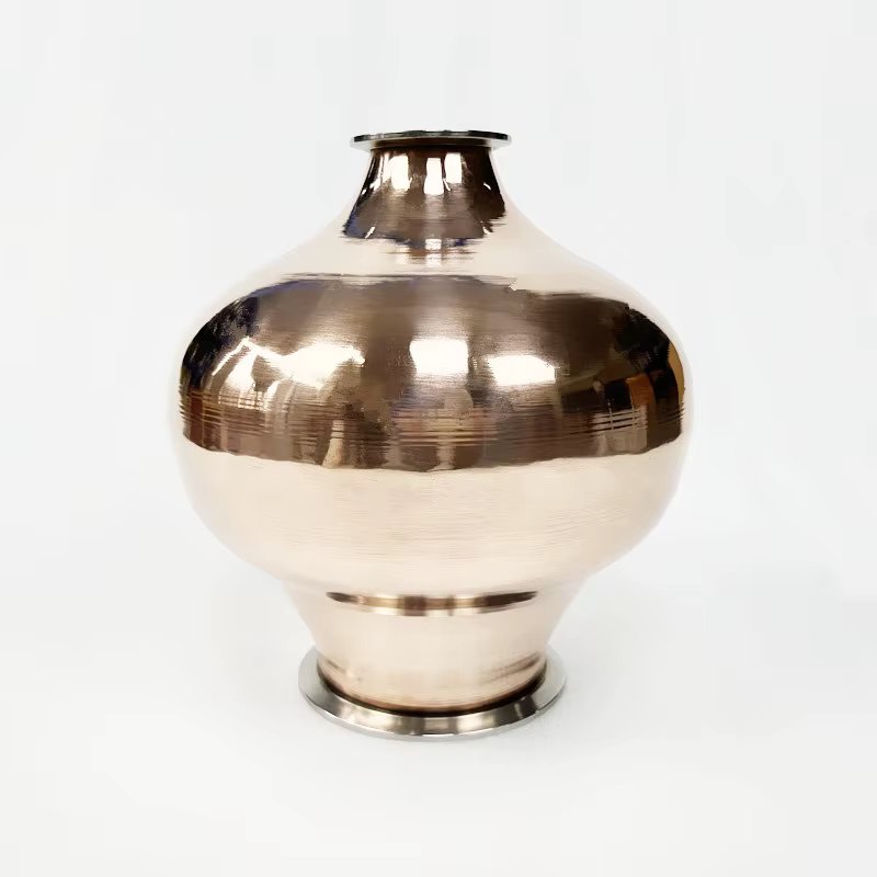 4L  High Purity 4"(102mm)OD119 *2"(51mm)OD64 Copper Onion Head For The Brewing Of Whiskey Or Brandy,Pure Copper Gourd