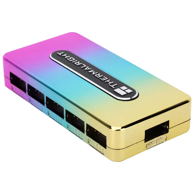 Thermalright 1To10 FAN-RGB HUB-Controller ARGB/RGB HUB Controller REV.A 5V ARGB Lighting Hub 10-Port Controller Fan Lighting Hub