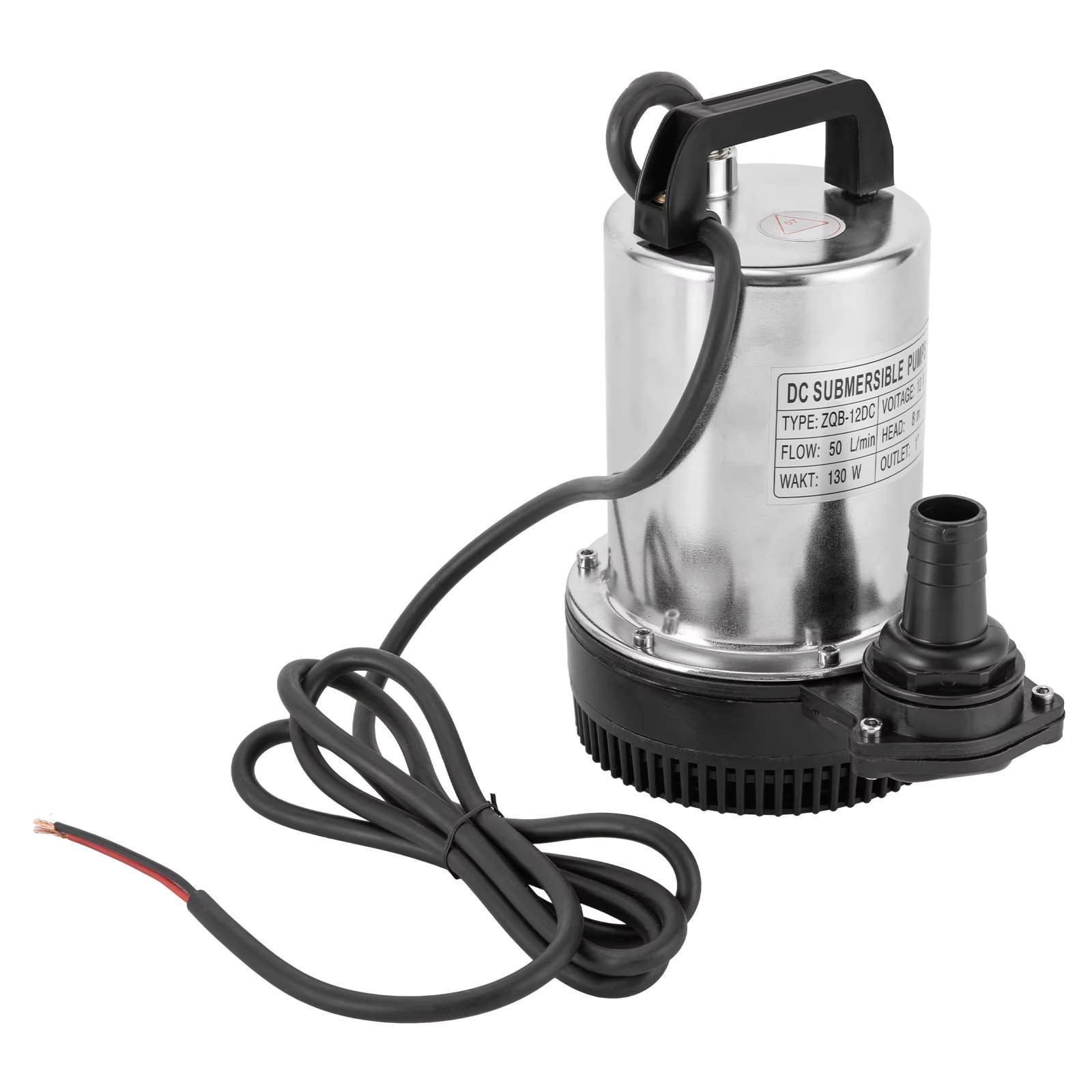 DC Submersible Pump Large Delivery Volume Submersible Sewage Dirty Water Drain Septic Sump Pump For Garden 160W 12V