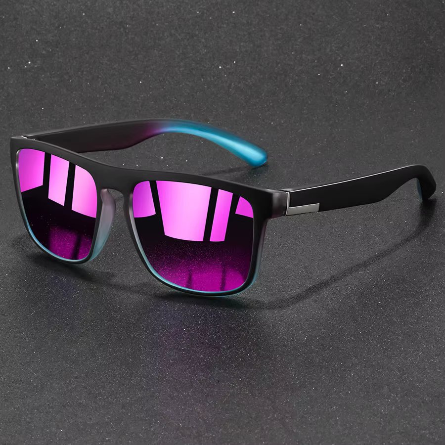 Fashion Vintage Square Sports Sunglasses Men Women Fishing Driving For Man Brand Designer Sun Glasses Anti-Glare UV400 Eyewear