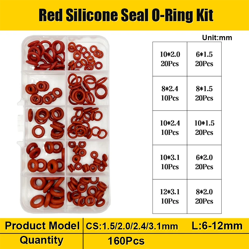 Red 160pcs