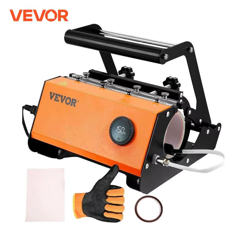 VEVOR 11-30Oz Cup Tumbler Heat Press Touchscreen DIY Gift Ceramic Mug Heat Presser Sublimation Transfer Auto Printing Machine