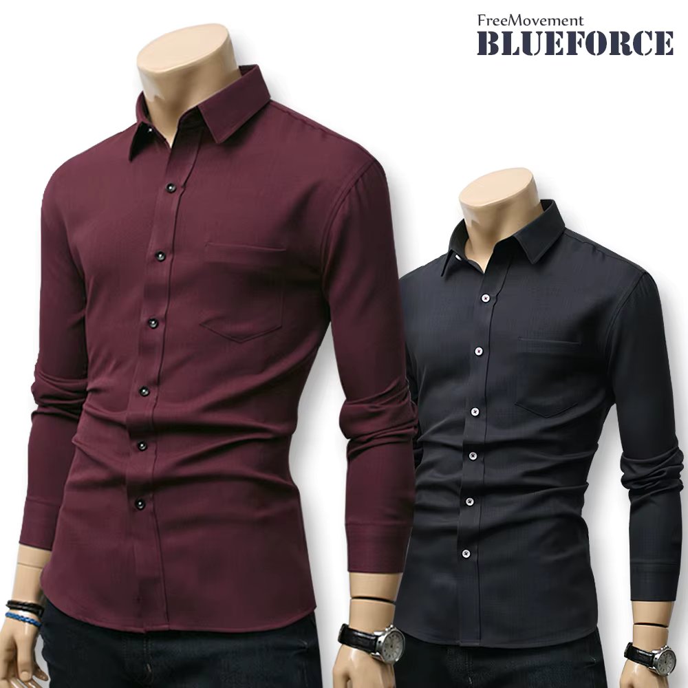 Blue Force Anelbi Southern Sour Slim-fit Muzian Span Casual Shirt