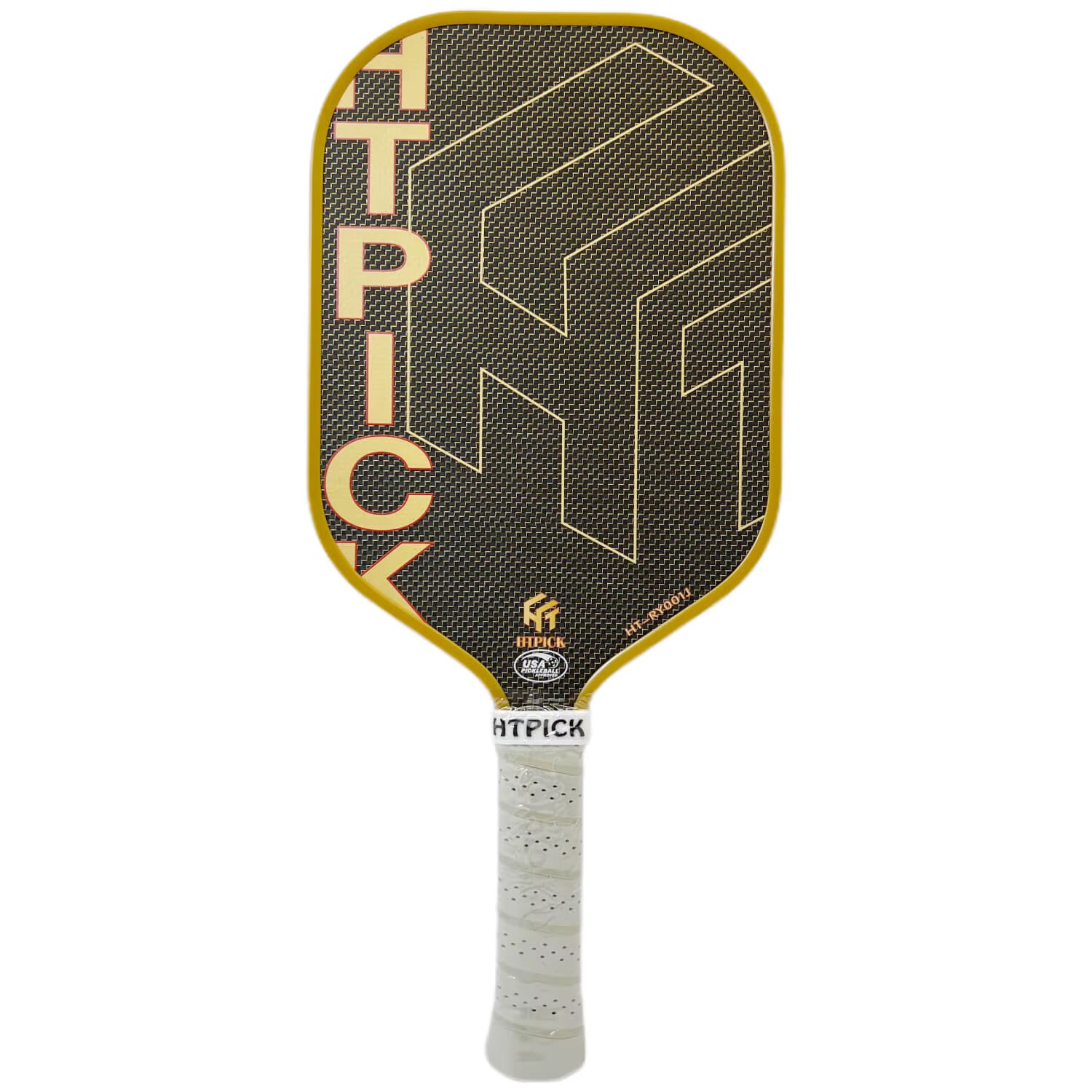 HTPICK Titanium T800 Carbon Fiber Pickleball Paddle Thermoformed 16mm Pickleball Racket Enhance Power and Control USAPA Approved