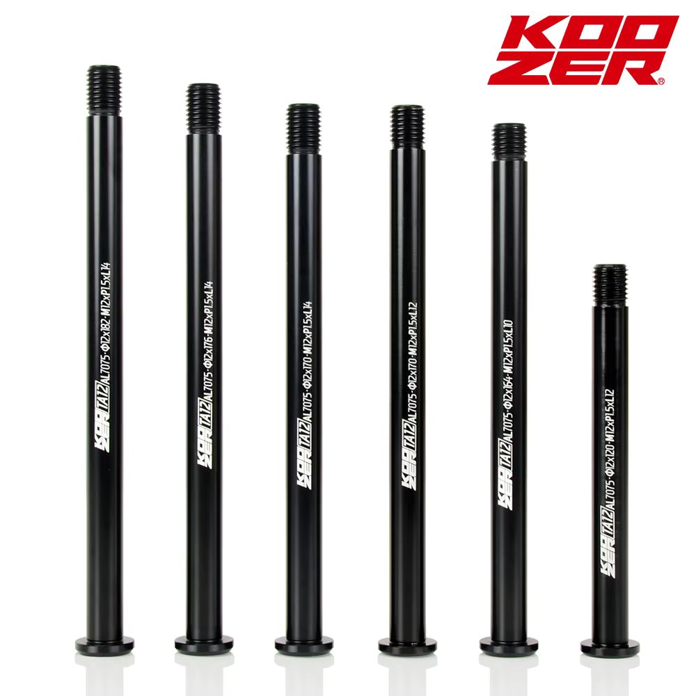 KOOZER TA12 Bicycle  thru axle Road bike 12/15mm MTB  thru axle wheel axle hub shaft 12x100/142/148mm