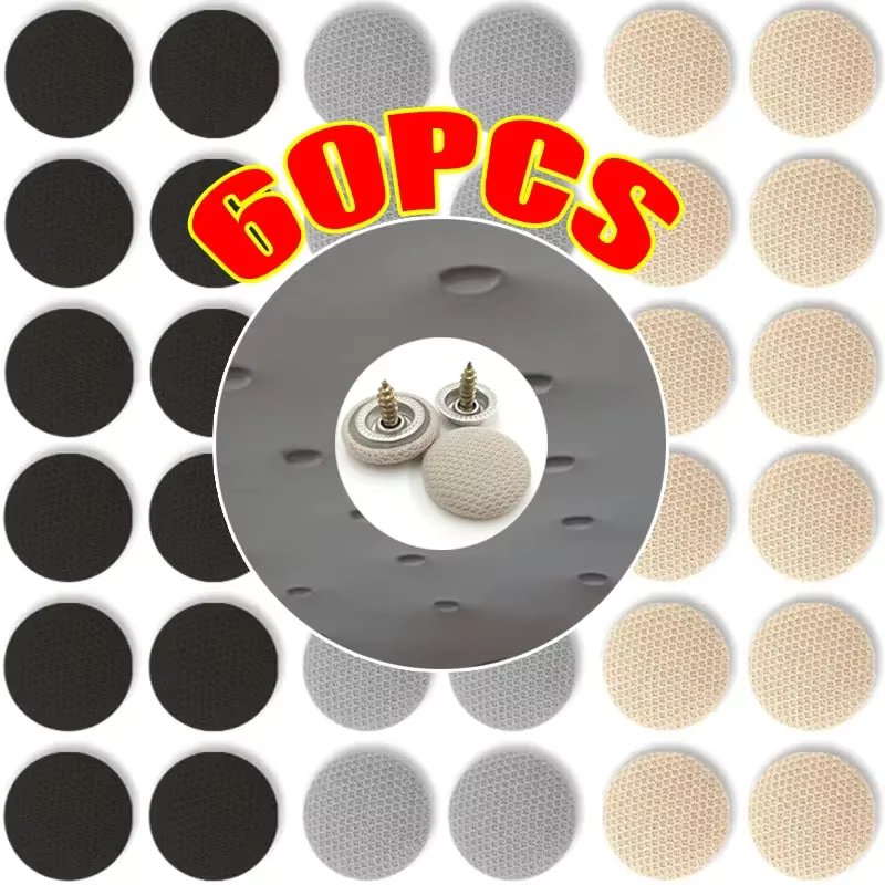 30/60Pcs Car Interior Roof Buckles Headliner Ceiling Cloth Fixing Screw Care Fabric Buckle Rivets Retainer Cap Repair Automotive