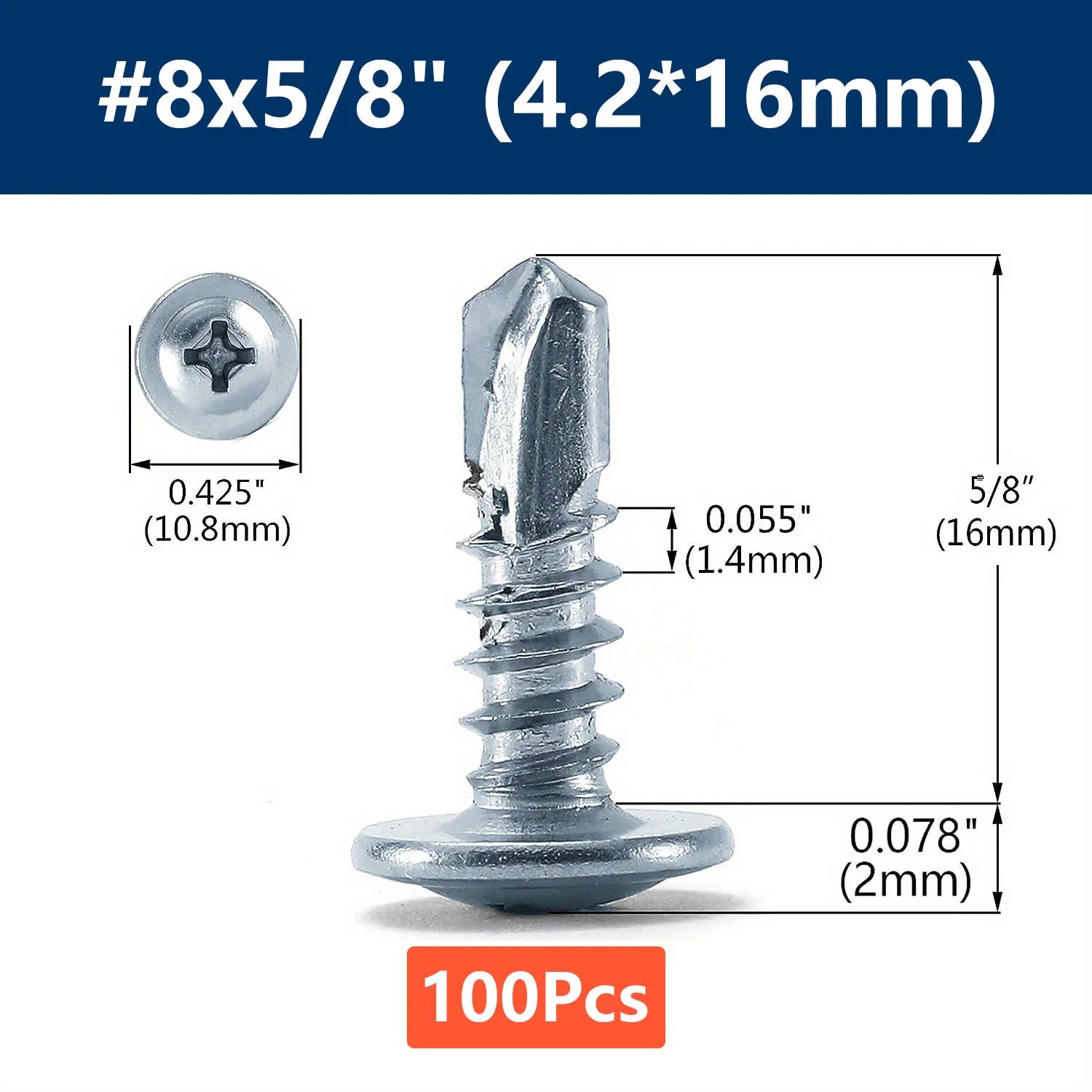 4.2x16mm (8x5-8)
