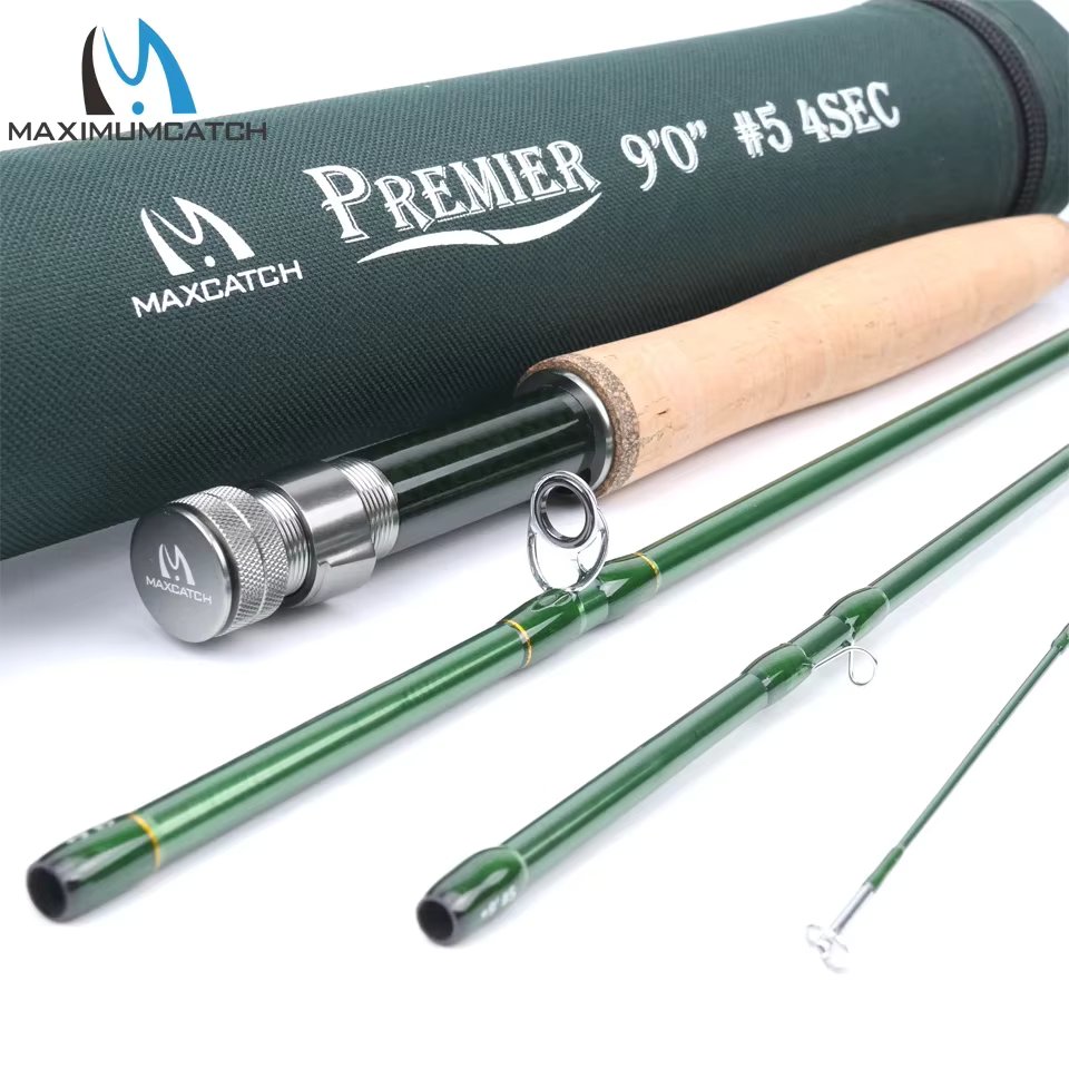 Maximumcatch 3-12wt 2.7M Fly Fishing Rod Portable 4 section 36T SK Carbon Fiber Fast Action Fly Rod With Tube Bass Fishing Pole