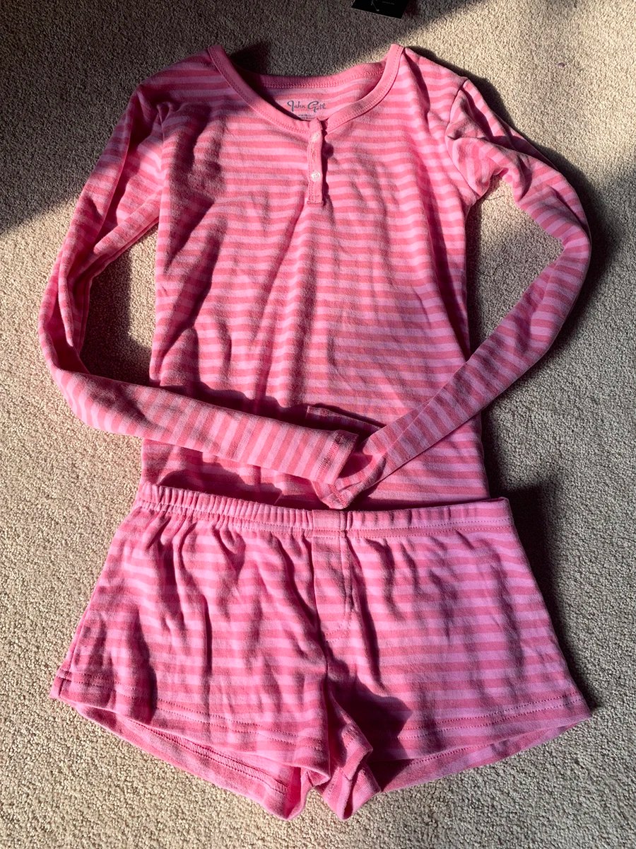 Pink striped set