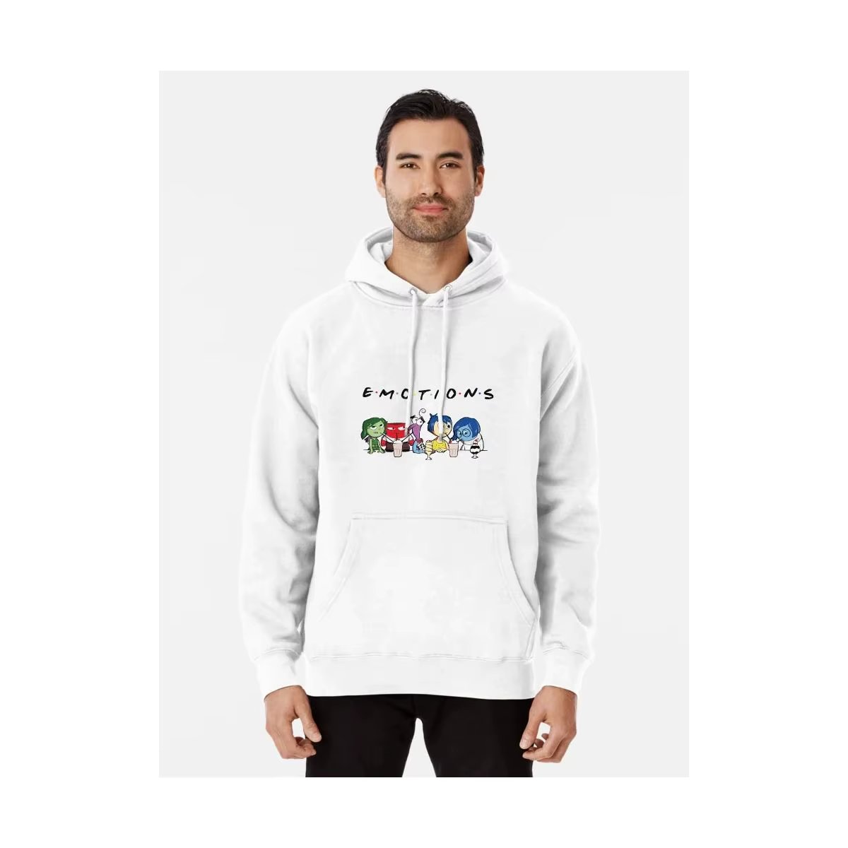 Men's Cold Sweatshirt Winter Blouse Movie Fun Mint 2 Emotions