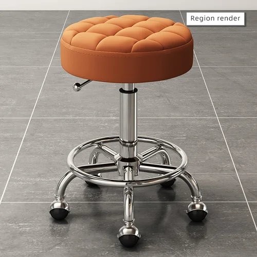 Fashion Swivel Stool Barber Shop Hair Bench Golden Hairdressing Chair Massage Clinic Office Home Seat Cadeira Salon Furniture